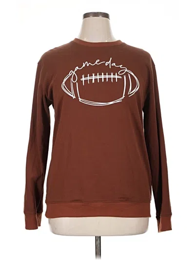Pre-owned Unbranded Sweatshirt In Brown