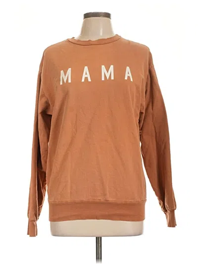 Pre-owned Unbranded Sweatshirt In Brown