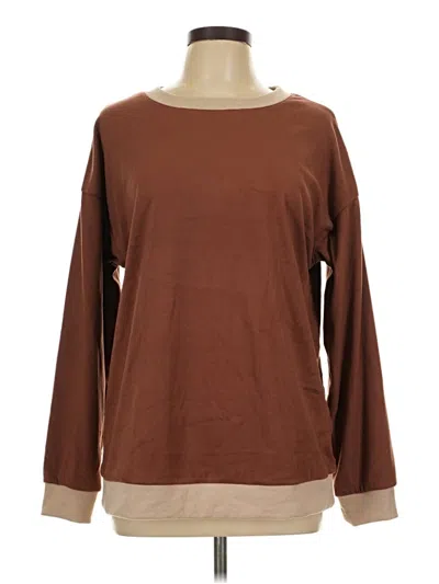 Pre-owned Unbranded Sweatshirt In Brown