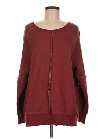 Pre-owned Unbranded Sweatshirt In Burgundy