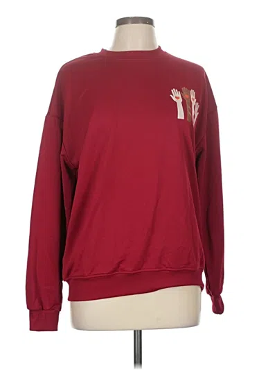 Pre-owned Unbranded Sweatshirt In Burgundy
