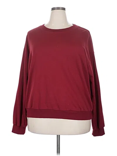Pre-owned Unbranded Sweatshirt In Burgundy