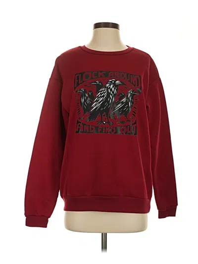Pre-owned Unbranded Sweatshirt In Burgundy
