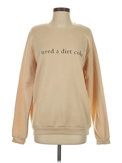 Pre-owned Unbranded Sweatshirt In Gold