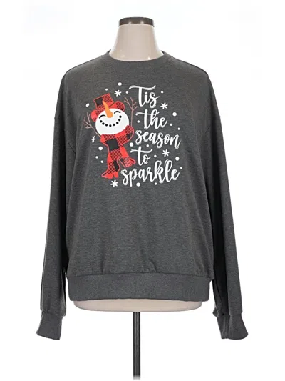Pre-owned Unbranded Sweatshirt In Gray