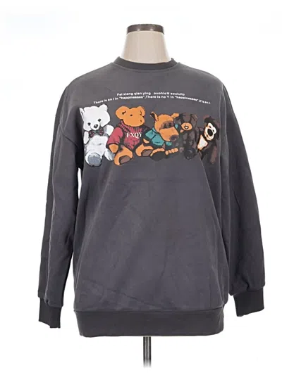 Pre-owned Unbranded Sweatshirt In Gray