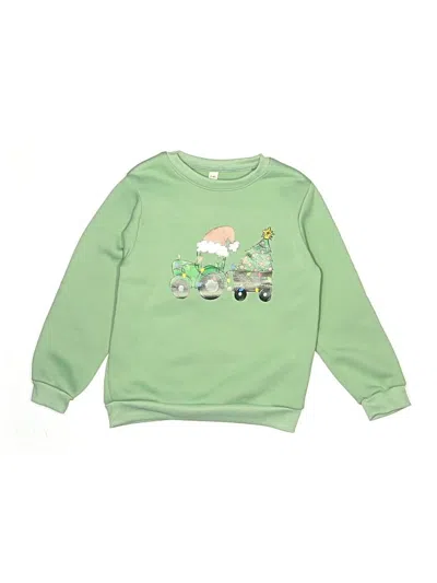 Pre-owned Unbranded Kids' Sweatshirt In Green