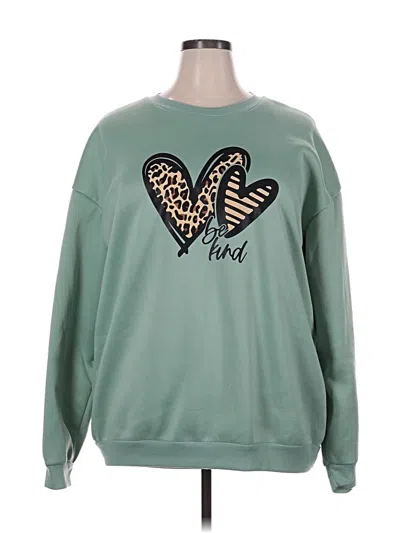 Pre-owned Unbranded Sweatshirt In Green