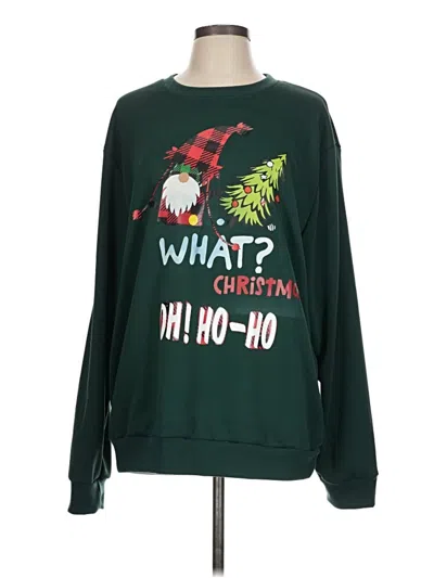 Pre-owned Unbranded Sweatshirt In Green