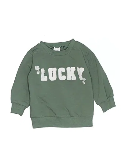 Pre-owned Unbranded Babies' Sweatshirt In Green