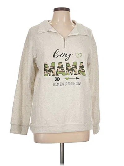 Pre-owned Unbranded Sweatshirt In Ivory