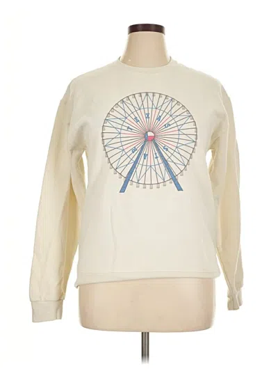 Pre-owned Unbranded Sweatshirt In Ivory