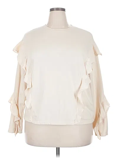 Pre-owned Unbranded Sweatshirt In Ivory