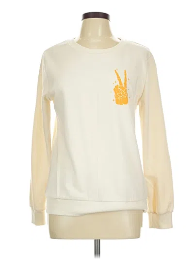 Pre-owned Unbranded Sweatshirt In Ivory