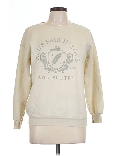 Pre-owned Unbranded Sweatshirt In Ivory