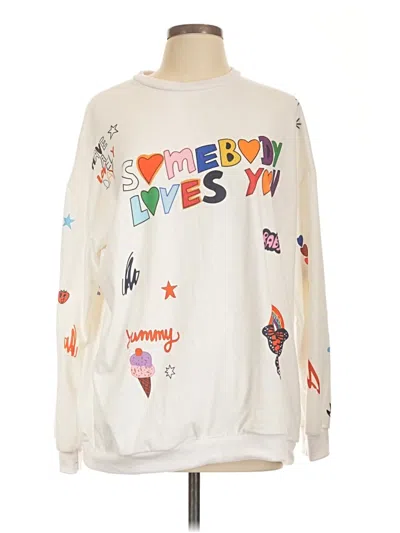 Pre-owned Unbranded Sweatshirt In Ivory