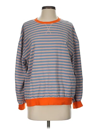 Pre-owned Unbranded Sweatshirt In Orange