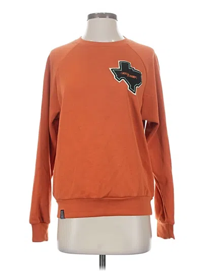 Pre-owned Unbranded Sweatshirt In Orange
