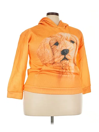 Pre-owned Unbranded Sweatshirt In Orange