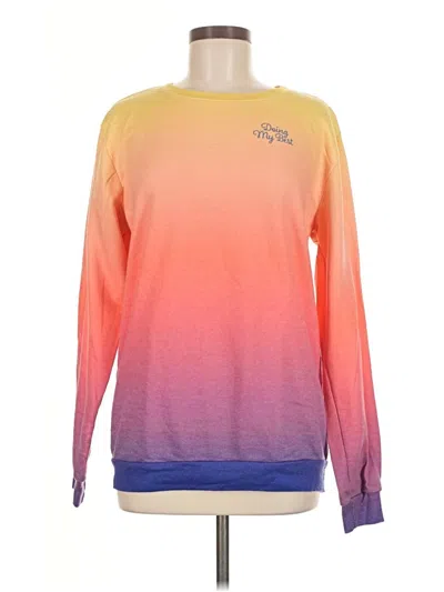 Pre-owned Unbranded Sweatshirt In Orange
