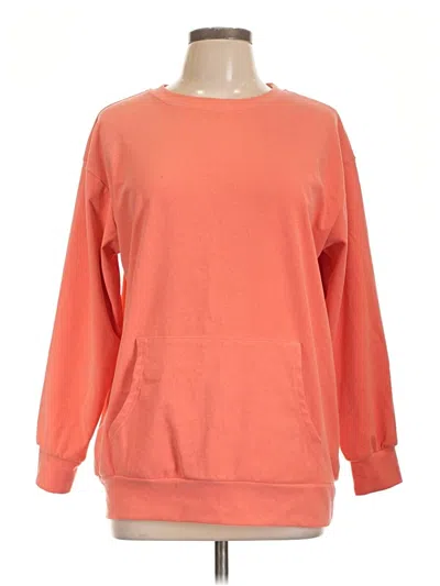 Pre-owned Unbranded Sweatshirt In Orange