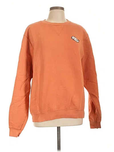 Pre-owned Unbranded Sweatshirt In Orange