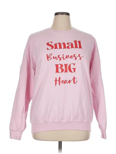 Pre-owned Unbranded Sweatshirt In Pink