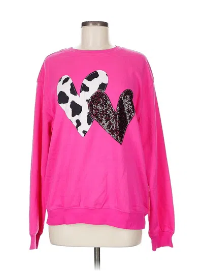 Pre-owned Unbranded Sweatshirt In Pink