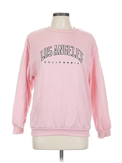 Pre-owned Unbranded Sweatshirt In Pink