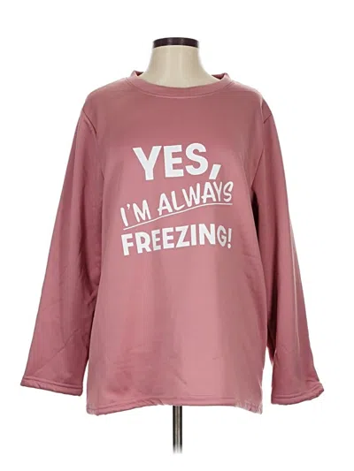 Pre-owned Unbranded Sweatshirt In Pink
