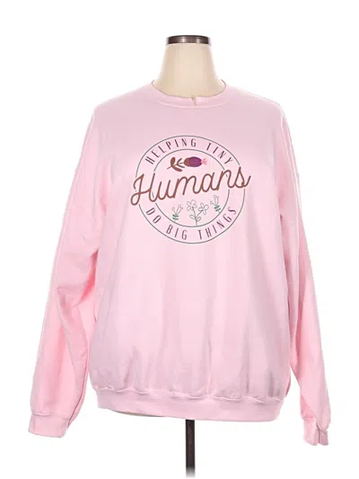 Pre-owned Unbranded Sweatshirt In Pink