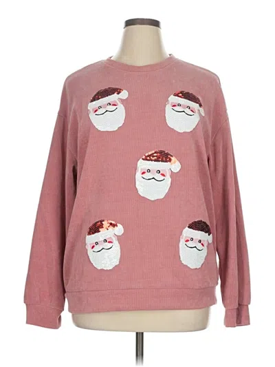 Pre-owned Unbranded Sweatshirt In Pink