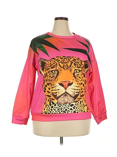 Pre-owned Unbranded Sweatshirt In Pink