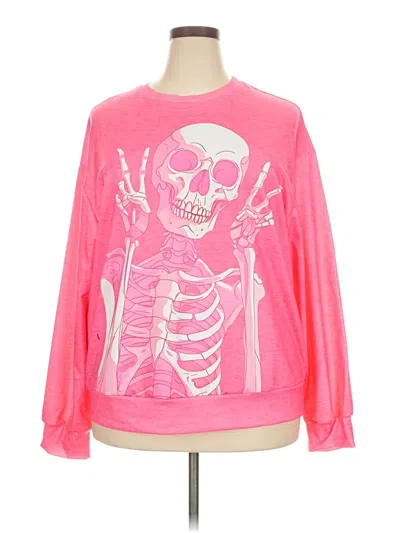 Pre-owned Unbranded Sweatshirt In Pink