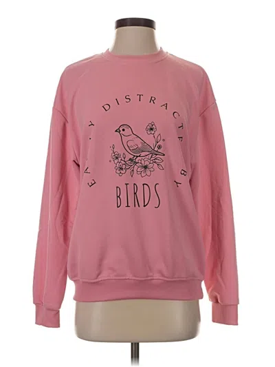 Pre-owned Unbranded Sweatshirt In Pink