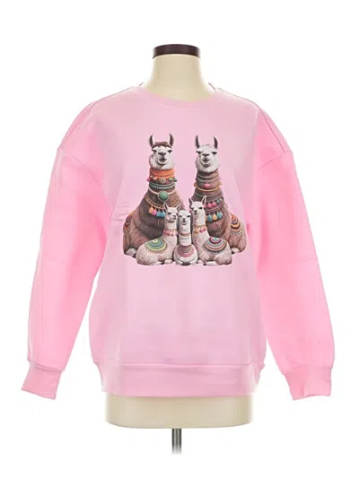 Pre-owned Unbranded Sweatshirt In Pink