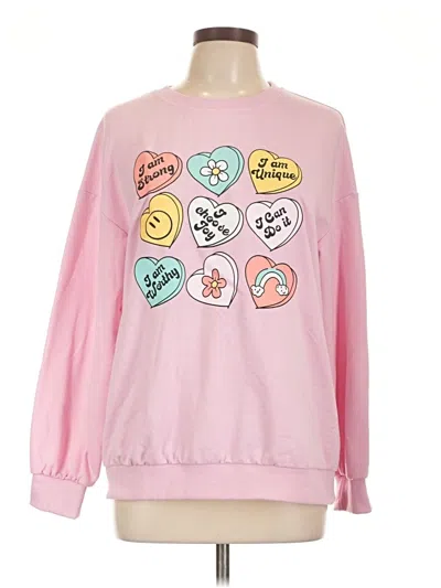 Pre-owned Unbranded Sweatshirt In Pink