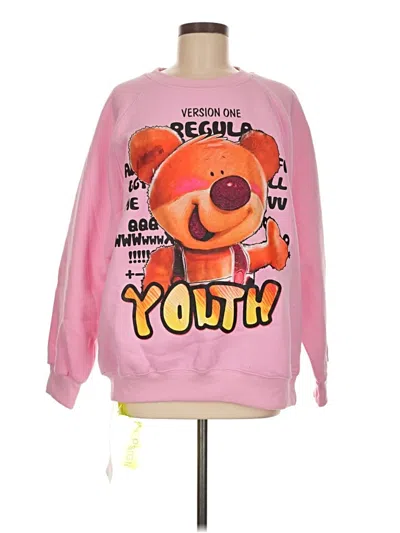 Pre-owned Unbranded Sweatshirt In Pink