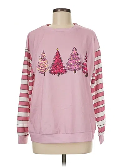 Pre-owned Unbranded Sweatshirt In Pink