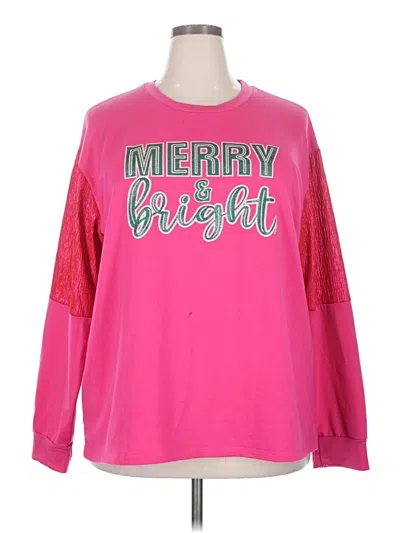 Pre-owned Unbranded Sweatshirt In Pink