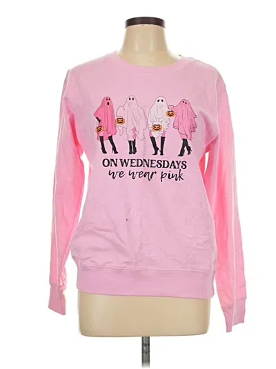 Pre-owned Unbranded Sweatshirt In Pink