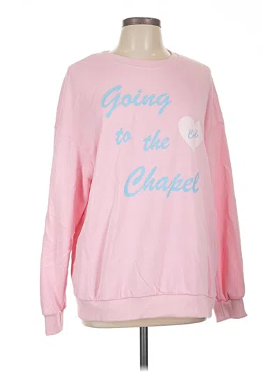 Pre-owned Unbranded Sweatshirt In Pink