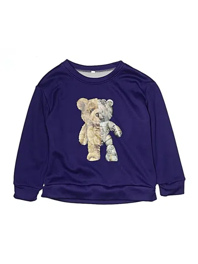 Pre-owned Unbranded Kids' Sweatshirt In Purple