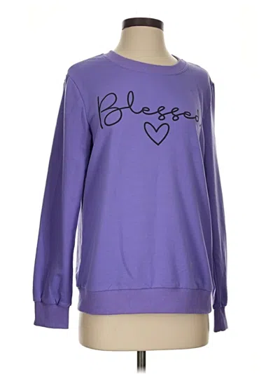Pre-owned Unbranded Sweatshirt In Purple