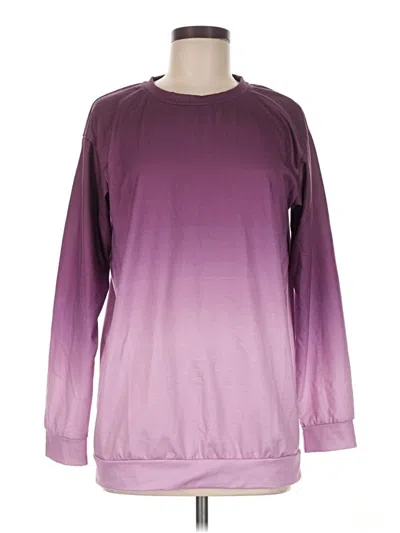 Pre-owned Unbranded Sweatshirt In Purple