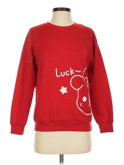 Pre-owned Unbranded Sweatshirt In Red
