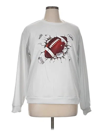 Pre-owned Unbranded Sweatshirt In Silver