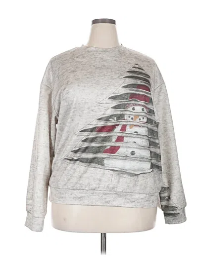 Pre-owned Unbranded Sweatshirt In Silver