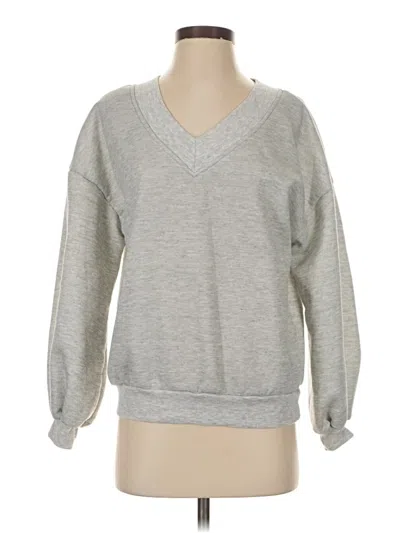 Pre-owned Unbranded Sweatshirt In Silver