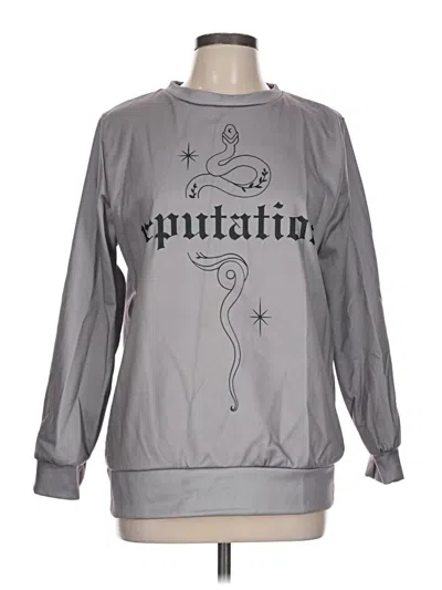 Pre-owned Unbranded Sweatshirt In Silver